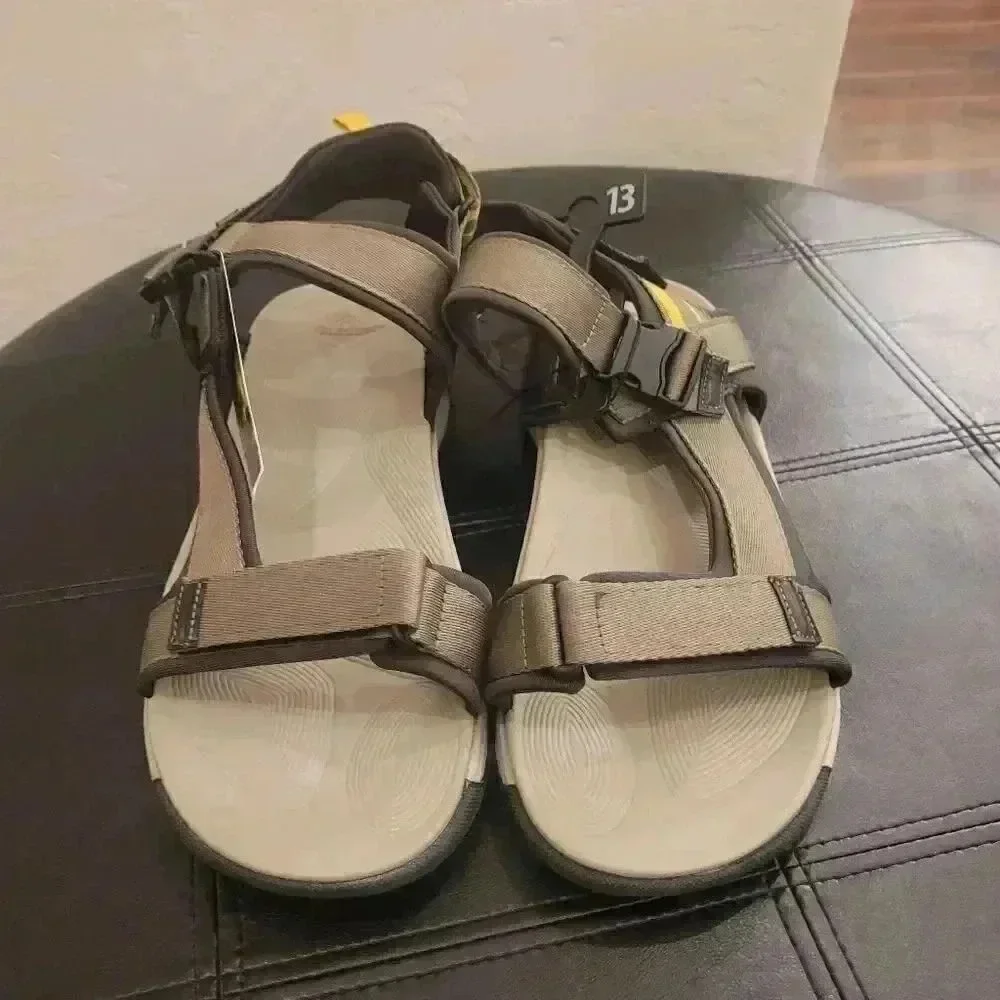 Ozark Trail Men’s Moss Green Trek Adventure Outdoor Adj Strap Sandals NEW NWT